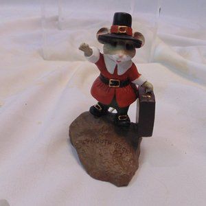 Hallmark Tender Touches Mouse "Sweet Land Of Liberty" Plymouth Rock Figurine '88